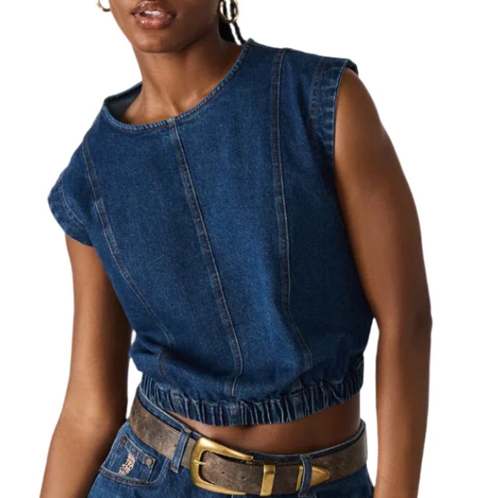 Leila Denim Top